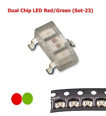 SAM2333 Dual Chip LED Red/Green (Sot-23)