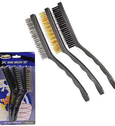 3PcsWire Brush Set Large (9inch)