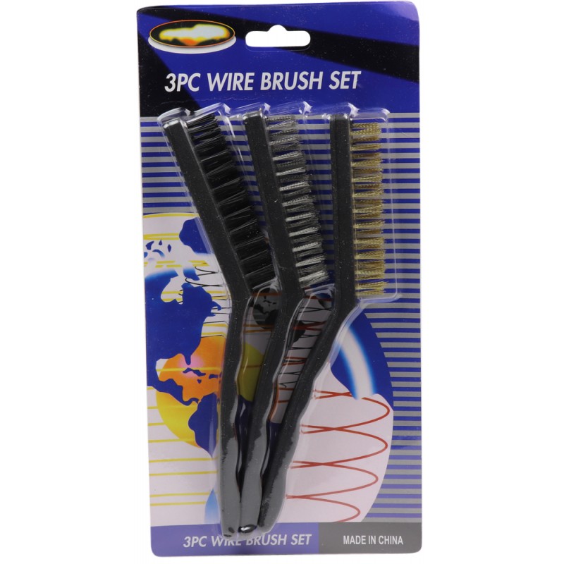 3PcsWire Brush Set Large (9inch)