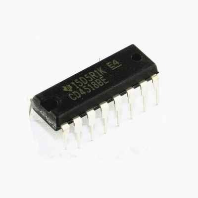 IC 4518 (Dual BCD Up counter CMOS IC )