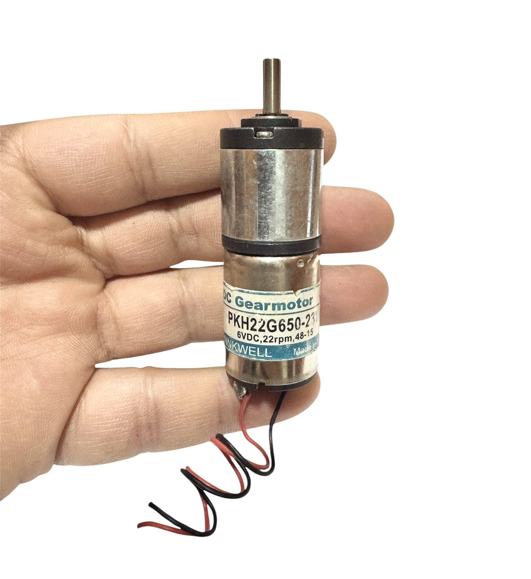 Original DC Geared Motor Very High Tourqe (6VDC-22rpm) (Used)