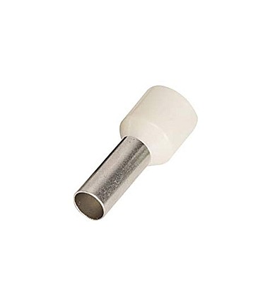 Ferrule Terminal Insulated (Tube type) E16-12 White
