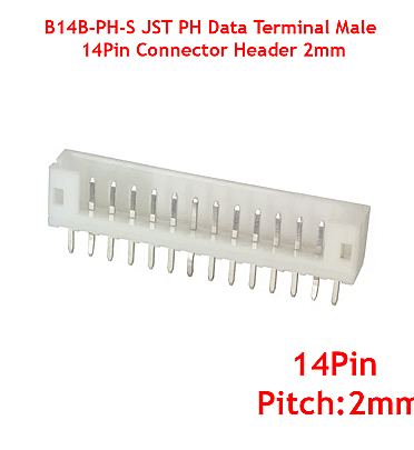 B14B-PH-S JST PH Data Terminal Male 14Pin Connector Header 2mm