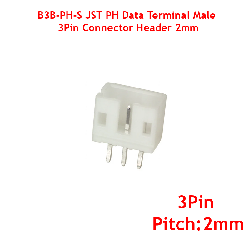 B3B-PH-S JST PH Data Terminal Male 3Pin Connector Header 2mm