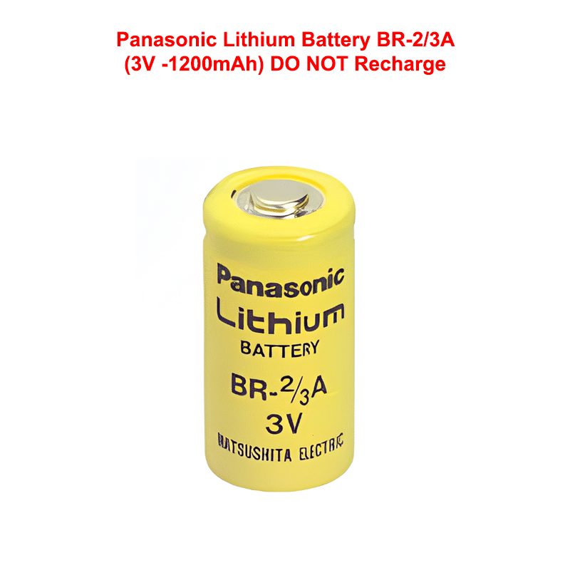 Panasonic Lithium Battery BR-2/3A (3V -1200mAh) DO NOT Recharge
