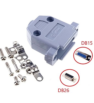 Plastic Cover For D-Sub 15Pin Connector (DB15) - 2Row
