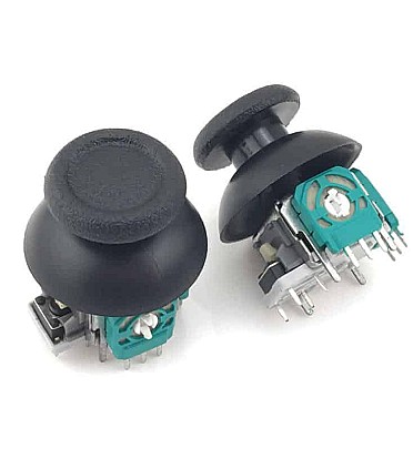 Analog Joystick Stick+ Plastic Black Analog Thumbsticks (1pcs)
