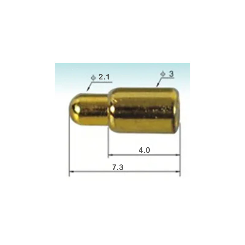 Pogo Pin (Hight : 7.3mm ) High Current Spring Loaded Male Connector Power