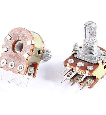 Rotry Potentiometer Double 10K - 6 Pin