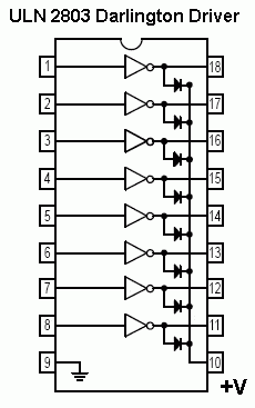 ULN2003 DIP-16 (NPN Darlington Transistors 7- Array)