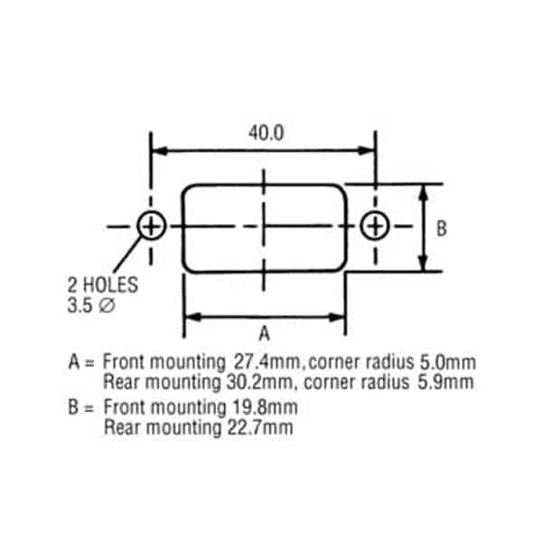AC Power Socket 3Pins Plug Male Panel Mount  (10A - 250Vac) Connector (AC-04)