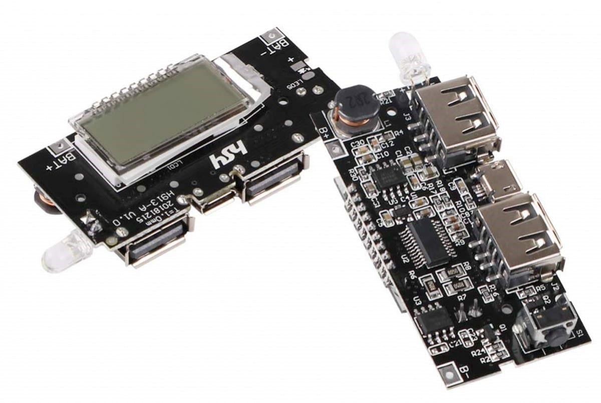 Mobile Power Bank 18650 Battery Charger Board 2.1A With Digital LCD Module (H913-A)