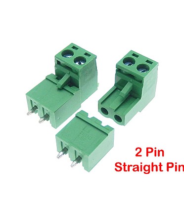 Terminal Block 2Pin Pluggable (Straight Pin) 5.08mm