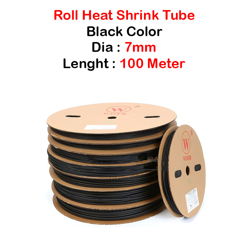 Roll Heat shrink (7mm - 100Meter)