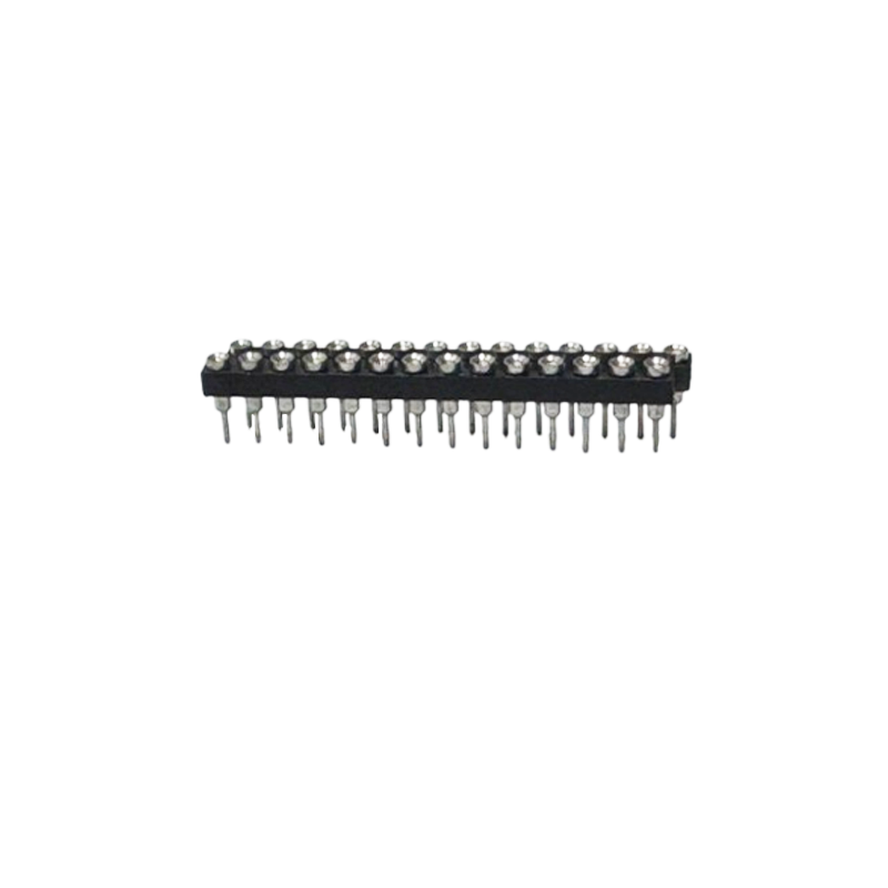 Round FeMale Pin Header Two Rows (2x14pin - 2.54mm)