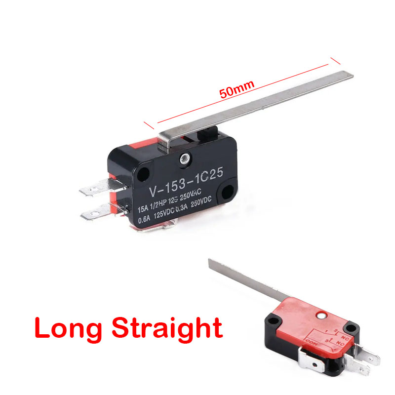 Limit Switch 3Pin -15A Long Straight V-153-1C25 (1PCS)