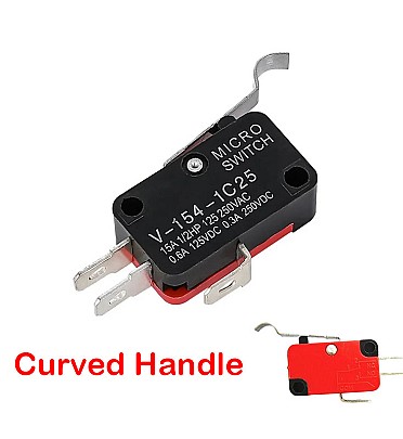 Limit Switch 3Pin -15A Curved Handle - V-154-1C25 (1PCS)
