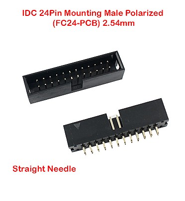 IDC 24Pin Mounting Male Polarized (FC24-PCB) 2.54mm