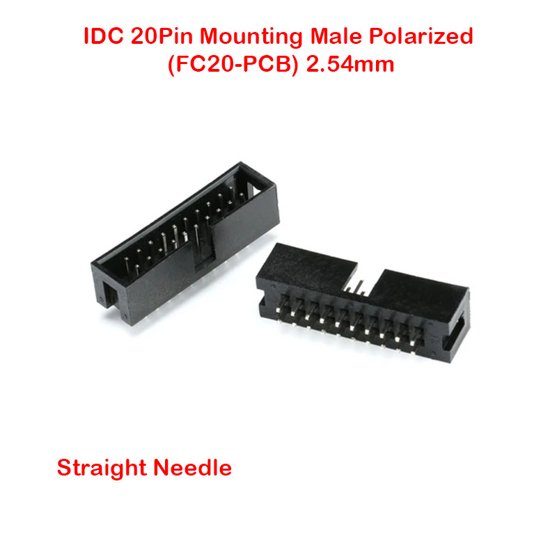 IDC 20Pin Mounting Male Polarized (FC20-PCB) 2.54mm
