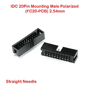 IDC 20Pin Mounting Male Polarized (FC20-PCB) 2.54mm