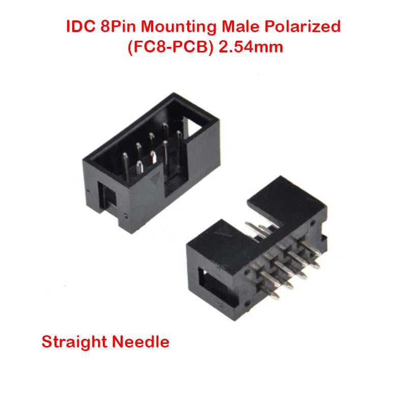 IDC 8Pin Mounting Male Polarized (FC8-PCB) 2.54mm