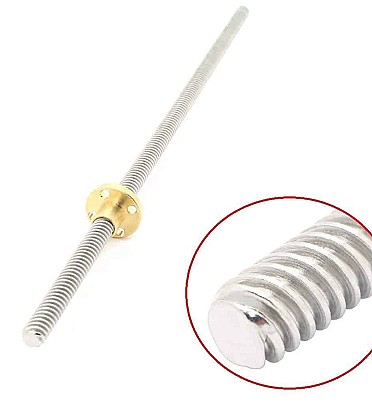 Lead Screw for CNC & 3D Printer Size 8x400mm + Nut