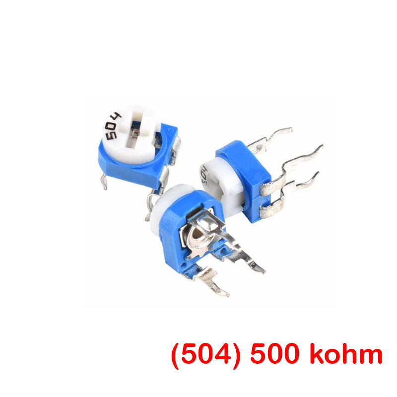 Top Adjust 500k Ohm Carbon Trimmer Potentiometer (RM065)
