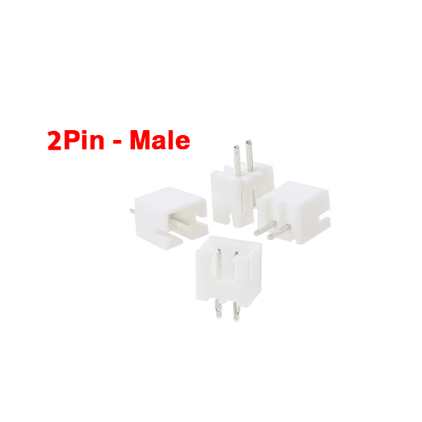 Data Terminal Male 2 Pin Connector JST XH 2.54mm On PCB