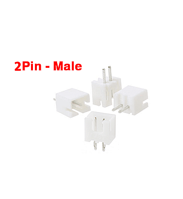 2 Pin Electronics Connector Data Terminal Male 2 Pin Connector JST XH 2.54mm On PCB