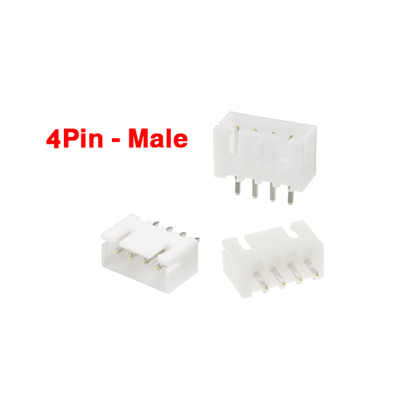 Data Terminal Male 4 Pin Connector JST XH 2.54mm On PCB