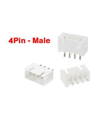 Data Terminal Male 4 Pin Connector JST XH 2.54mm On PCB