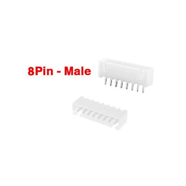 Data Terminal Male 8 Pin Connector JST XH 2.54mm On PCB