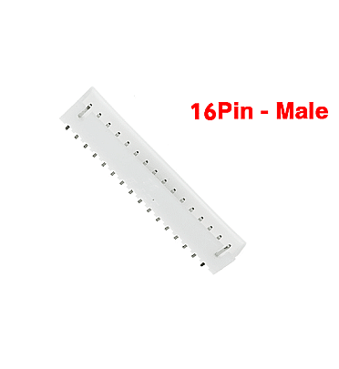 Data Terminal Male 16 Pin Connector JST XH 2.54mm On PCB
