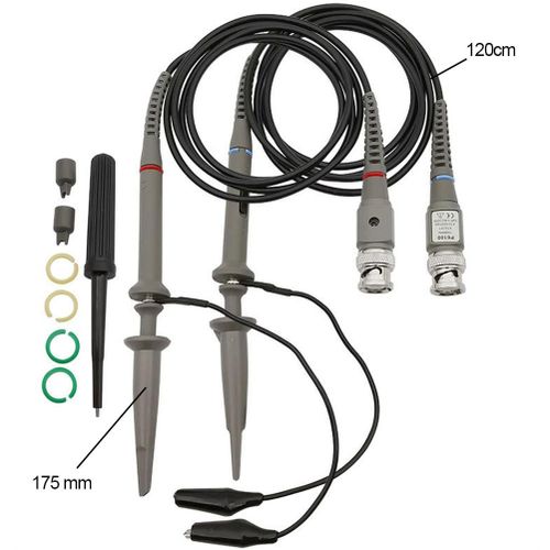 Oscilloscope Probe Cable Kit (P6100-100MHz) 1X/10X Switchable (2Probe)