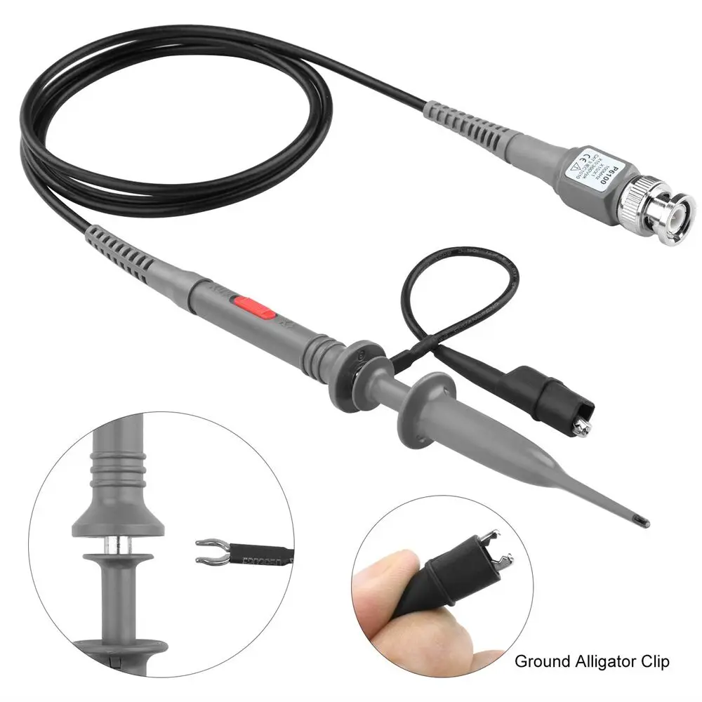 Oscilloscope Probe Cable Kit (P6100-100MHz) 1X/10X Switchable (2Probe)