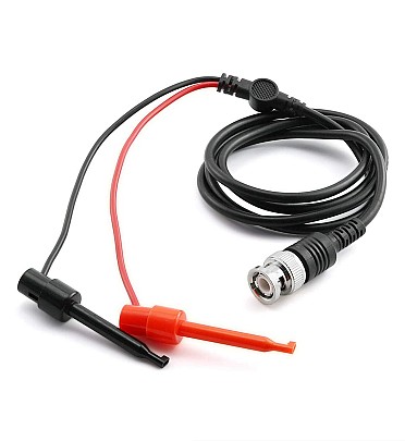 Oscilloscope Test Probe (P1007) BNC Male Plug Q9 to Dual Test Hook Clip