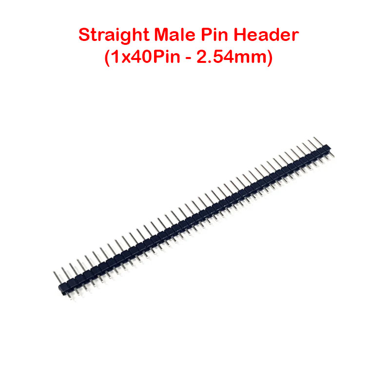 Single Male Pin Header Straight (1x40Pin - 2.54mm)