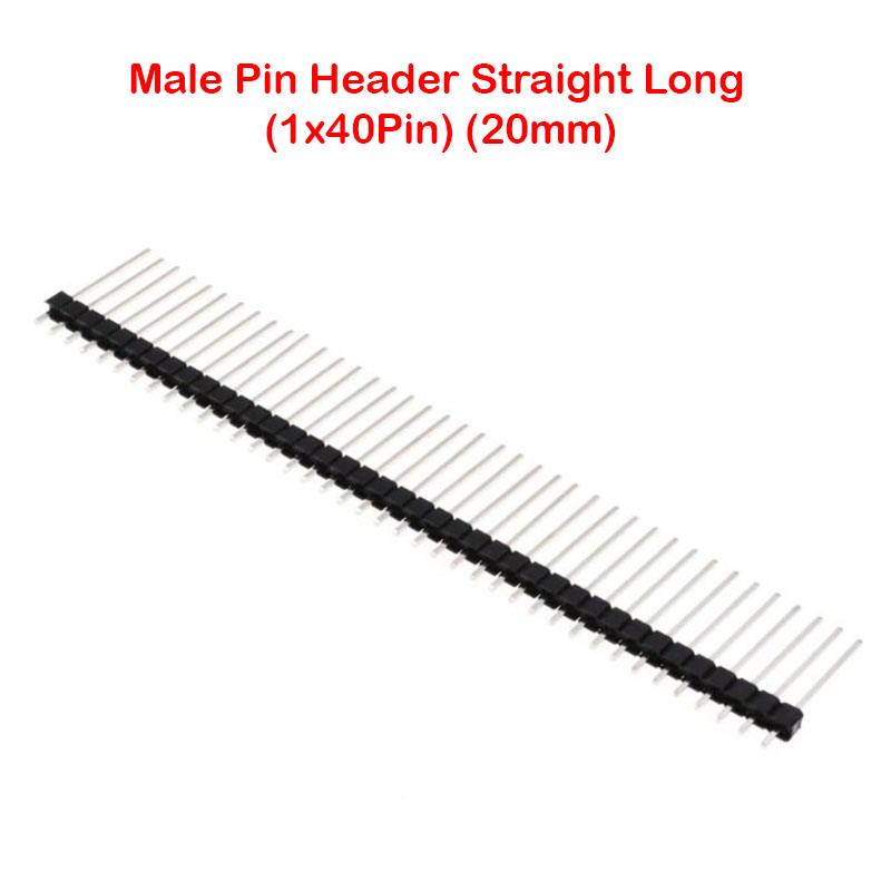 Single Male Pin Header Straight Long (1x40Pin) (20mm)