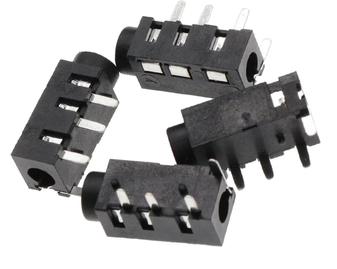 Audio Female Stereo Socket PJ-320 (4Pin - 3.5mm) - DIP