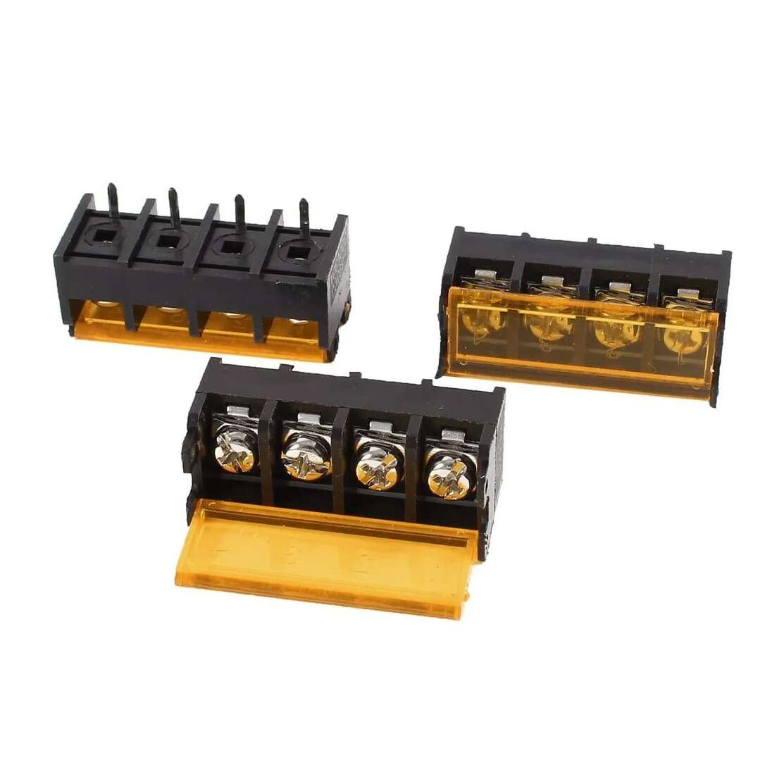 Barrier Terminal Block 4Pin High Power With Cover (HB9500 -9.5mm)