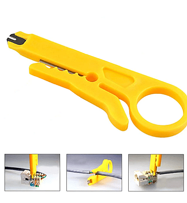 Mini Portable Wire Stripper Knife Crimper 9cm