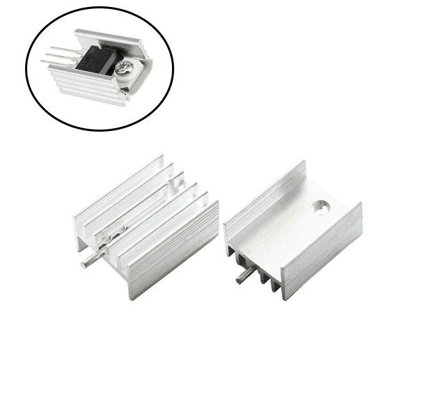 Aluminum Heatsink (78xx) 25x14x10 mm