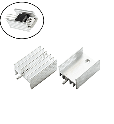 Aluminum Heatsink (78xx) 25x14x10 mm