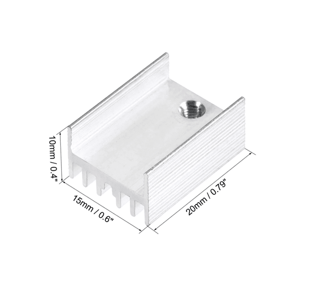 Aluminum Heatsink (78xx) 25x14x10 mm