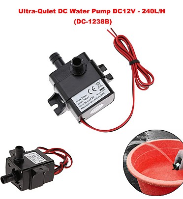 Ultra-Quiet DC Water Pump DC12V - 240L/H (DC-1238B)