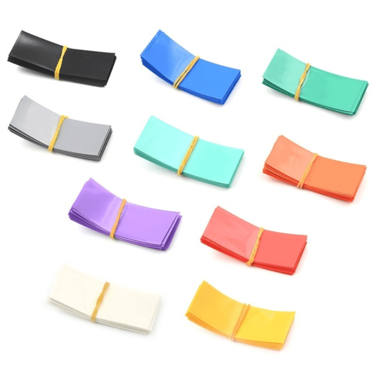 Lithium Battery PVC Heat Shrink Tube For 1cell (1pcs -Different color )