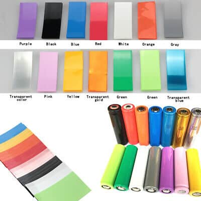 Lithium Battery PVC Heat Shrink Tube For 1cell (1pcs -Different color )