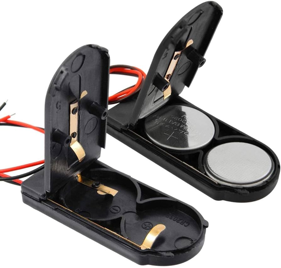 Double Coin Cell Battery Holder 2x CR2032 + On/Off Switch (6V)