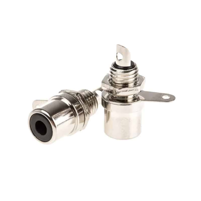RCA Female Jack Socket Audio Video AV Connector (Black)