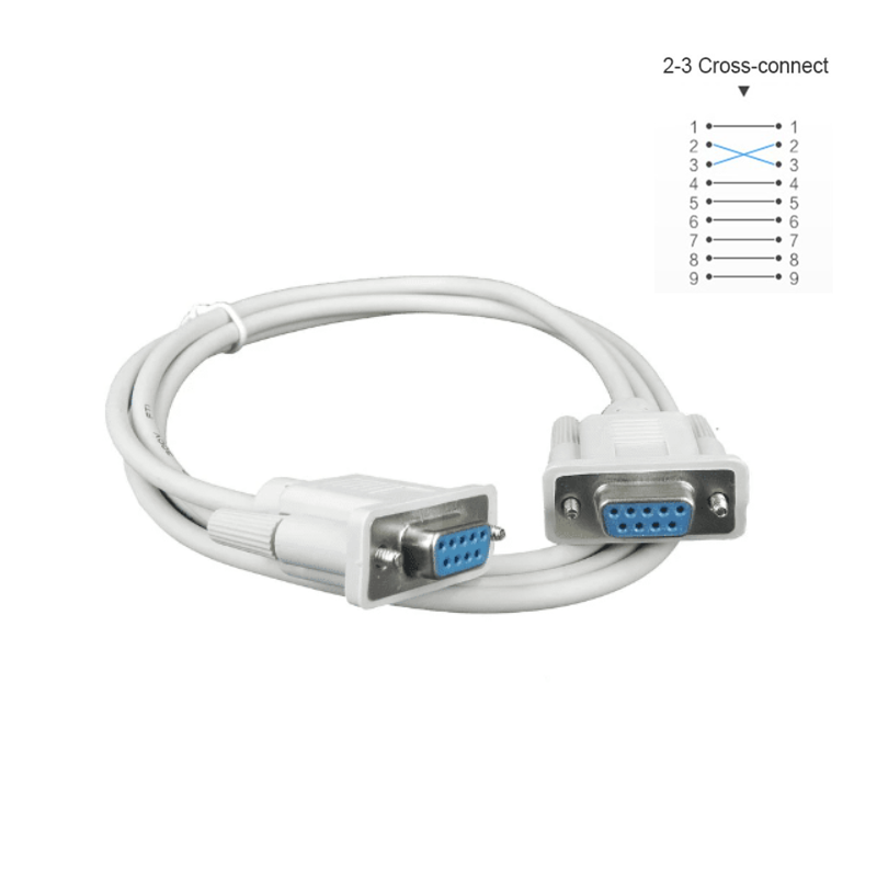 Serial Port Cable RS232 9Pin FeMale-FeMale 1.5Meter